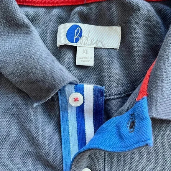 BODEN Men's Piqué Polo Shirt London Grey Size XL Golf Business Casual Workwear - Picture 4 of 8